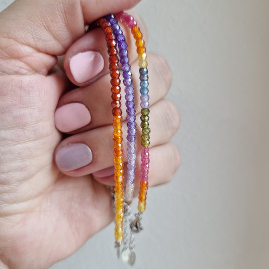 Bracciali in Zirconi 3mm, in Argento S925