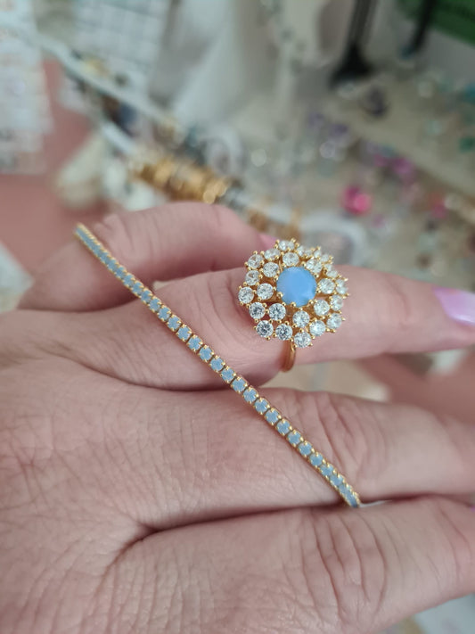 Bracelets Tennis en Argent 925 et Or avec Zircons 3mm - Bijou Elégant