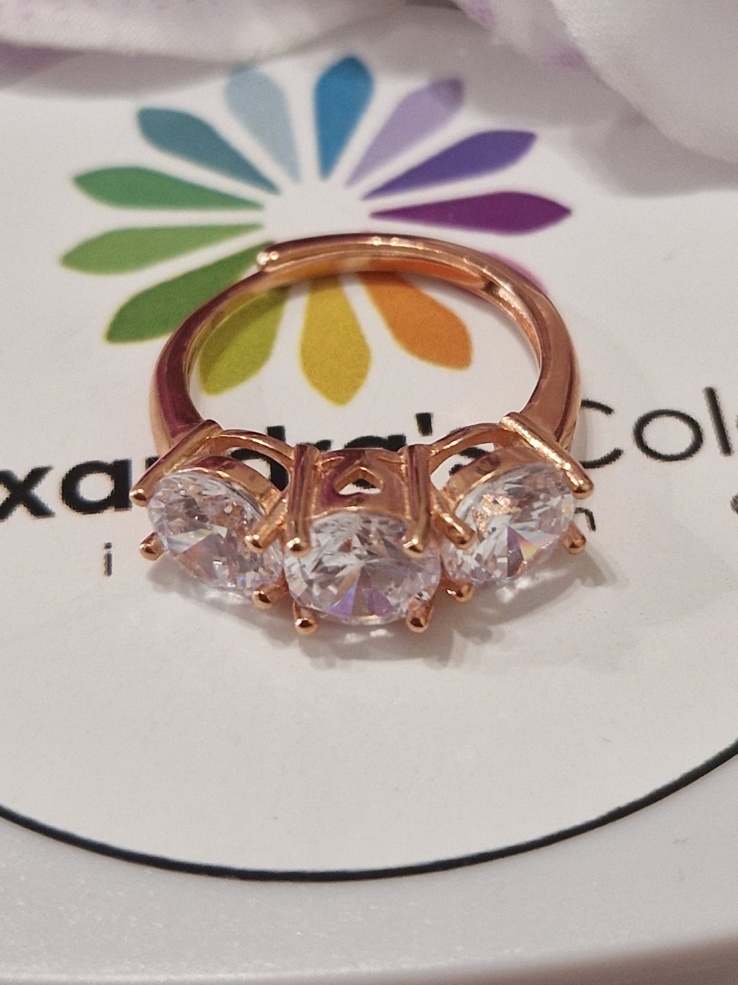 Anello TRILOGY Bianco 7mm, Produzione ESCLUSIVA, Argento 925