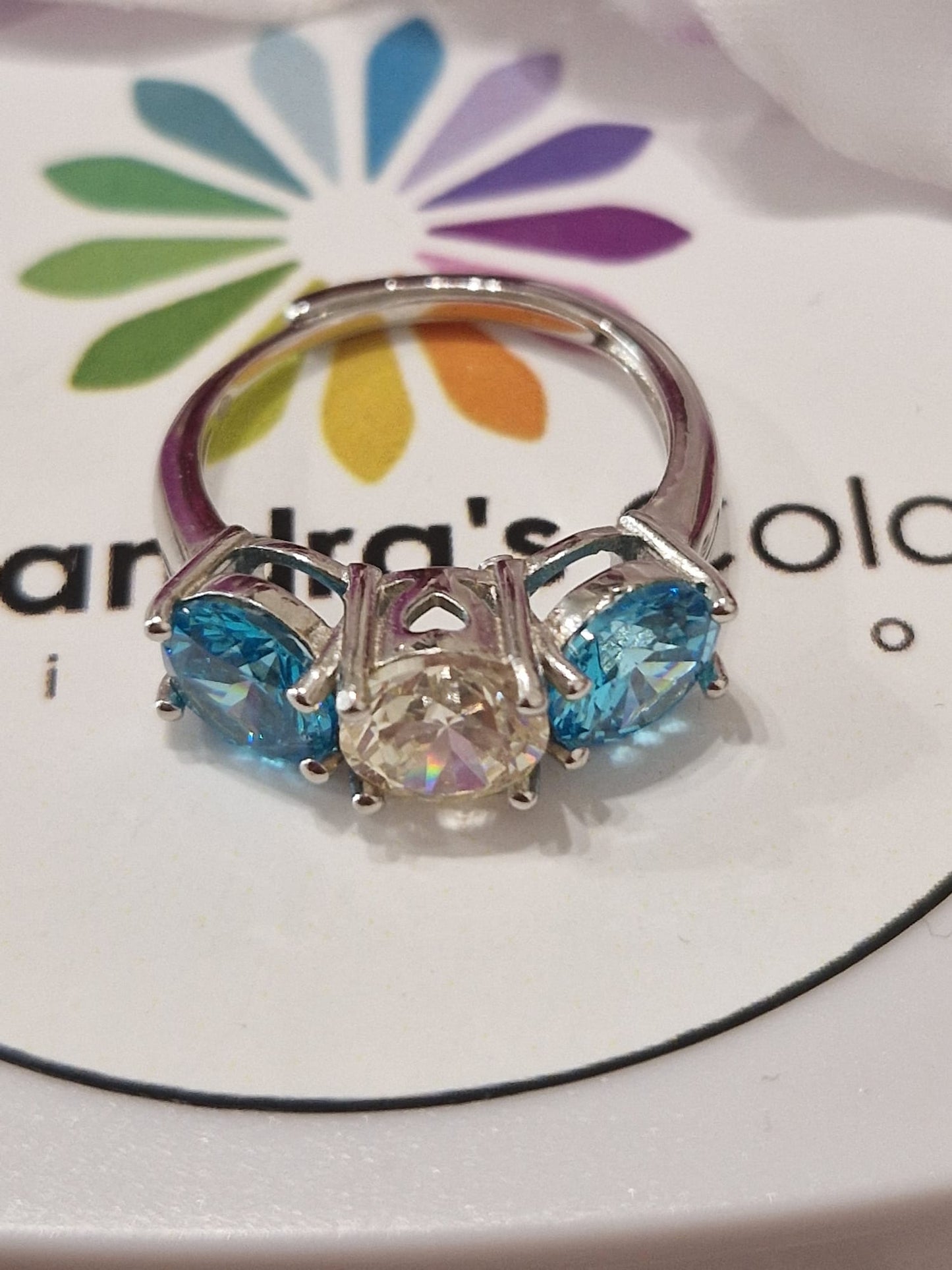 Anello TRILOGY MULTI Color 7mm, Produzione ESCLUSIVA, Argento 925
