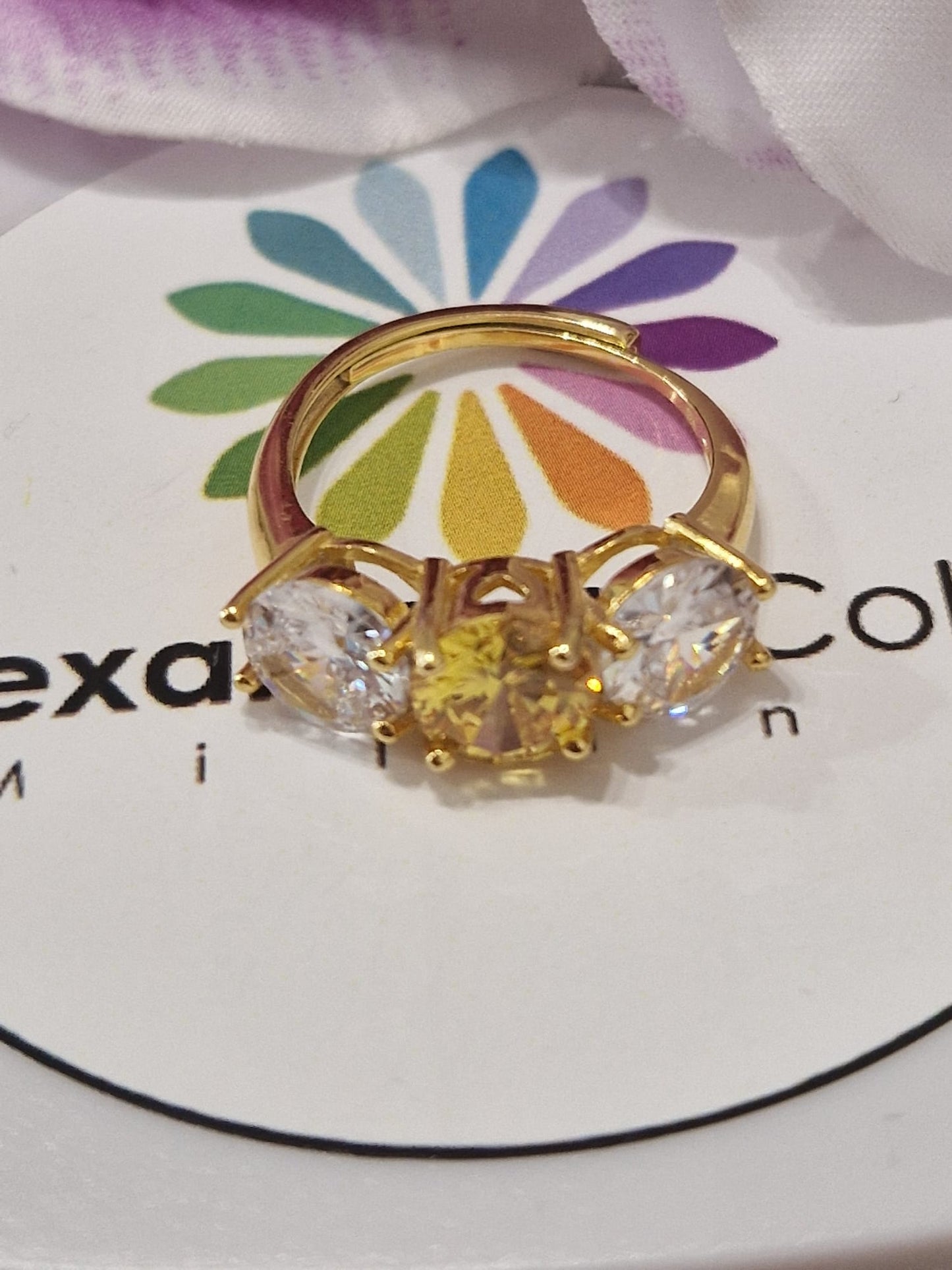 Anello TRILOGY MULTI Color 7mm, Produzione ESCLUSIVA, Argento 925