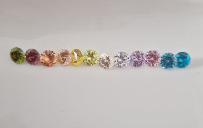 Rainbow Tennis Bracelet 3mm, in S925 Silver and Rainbow Paraiba Zirconia