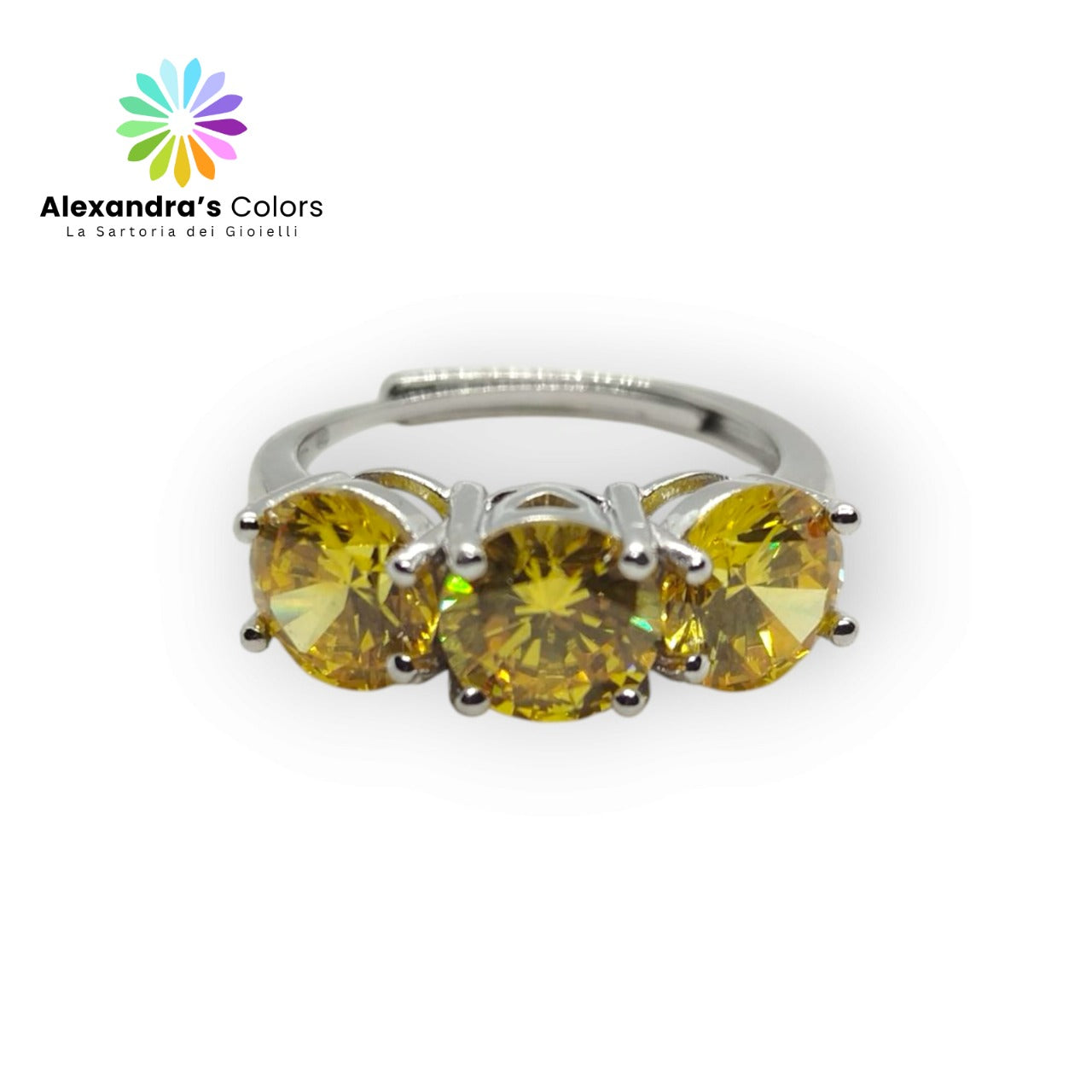 Anello TRILOGY MONOCOLOR 7mm, Produzione ESCLUSIVA, Argento 925