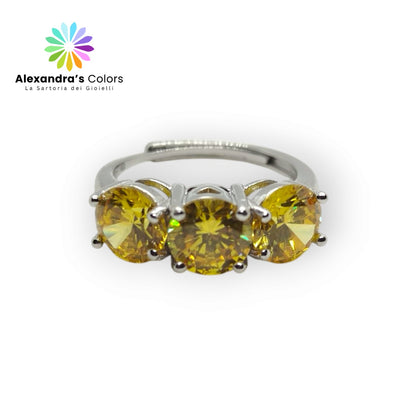 Anello TRILOGY MONOCOLOR 7mm, Produzione ESCLUSIVA, Argento 925