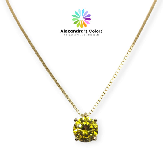 Round Cross Necklace – in 925 Silver