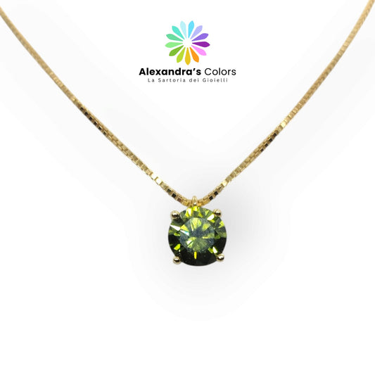 Ciondolo Punto Luce 4mm , Produzione Esclusiva, Argento 925