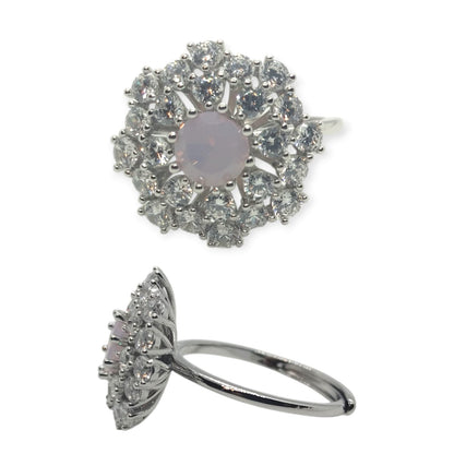 Anello Margherita con OPALE, Produzione ESCLUSIVA, Argento 925