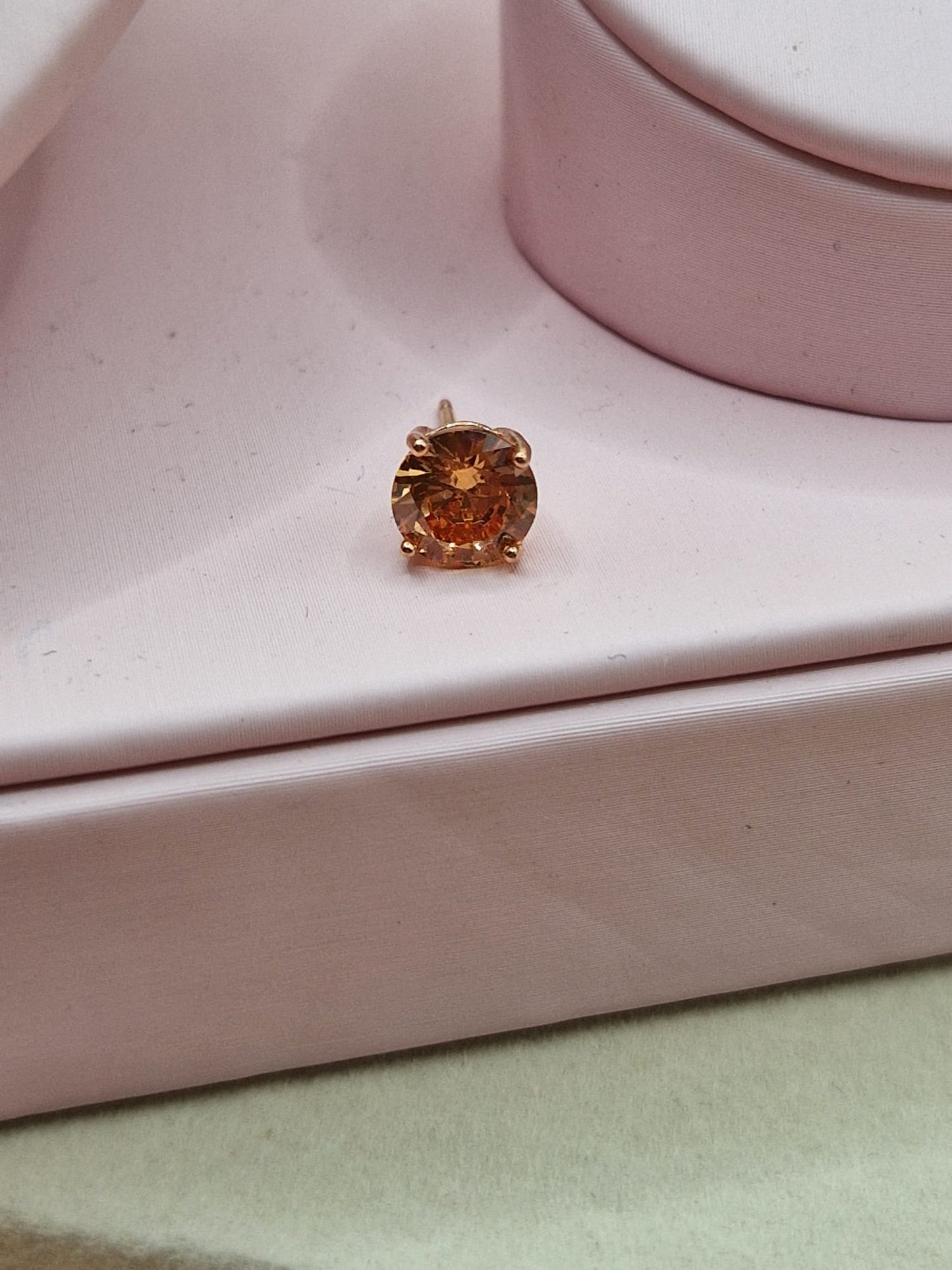 Orecchini Punto Luce COLOR 6mm, Produzione Esclusiva, Argento 925