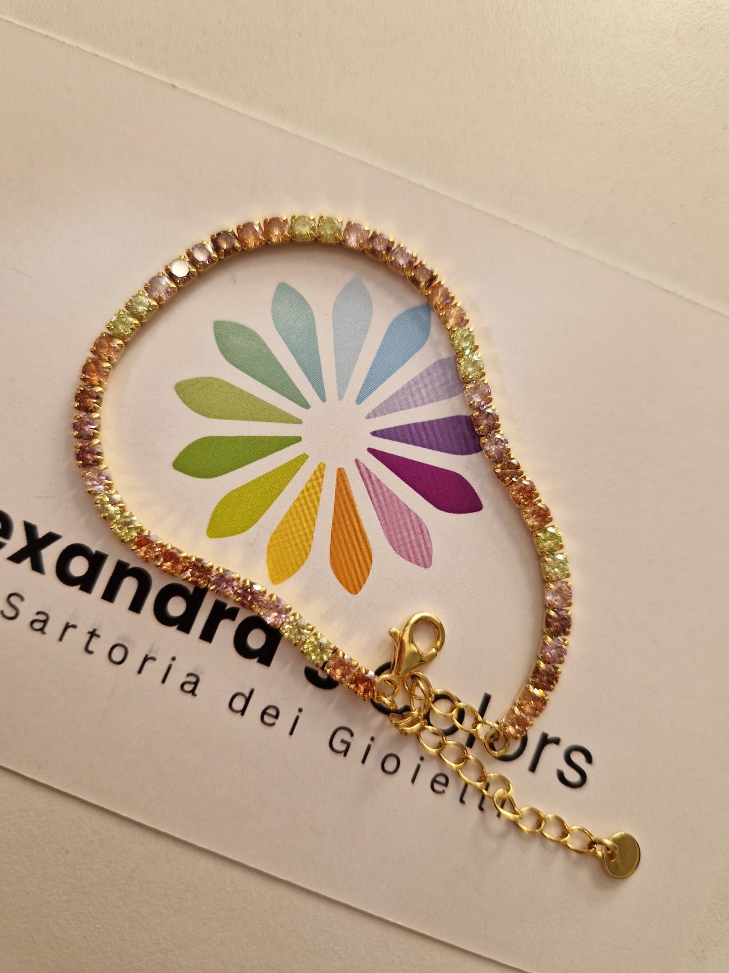 Bracciale Tennis 3mm, morbido, Argento s925