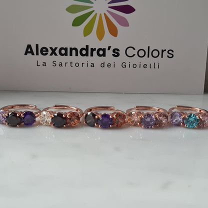 Anello TRILOGY MULTI Color 7mm, Produzione ESCLUSIVA, Argento 925