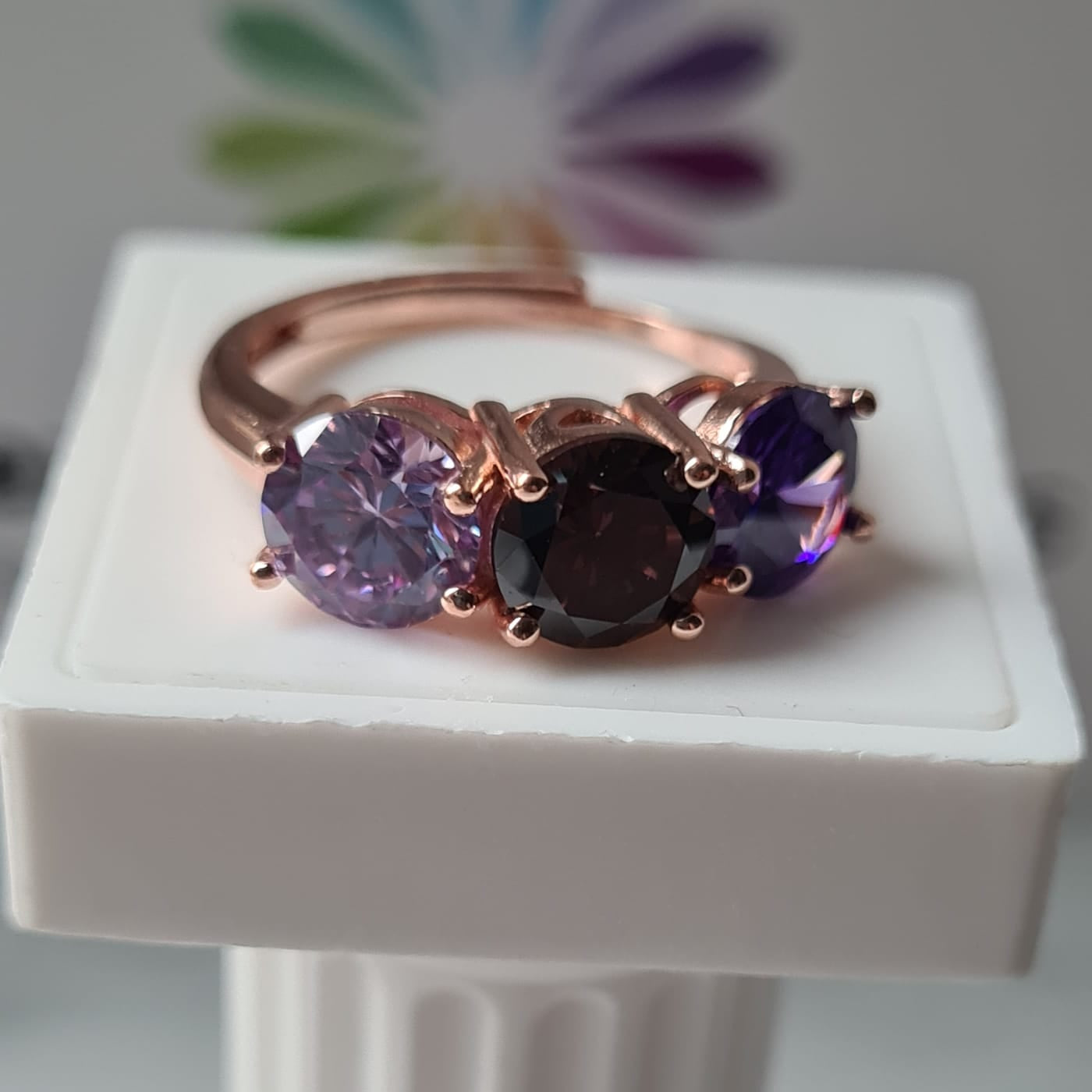 Anello TRILOGY MULTI Color 7mm, Produzione ESCLUSIVA, Argento 925