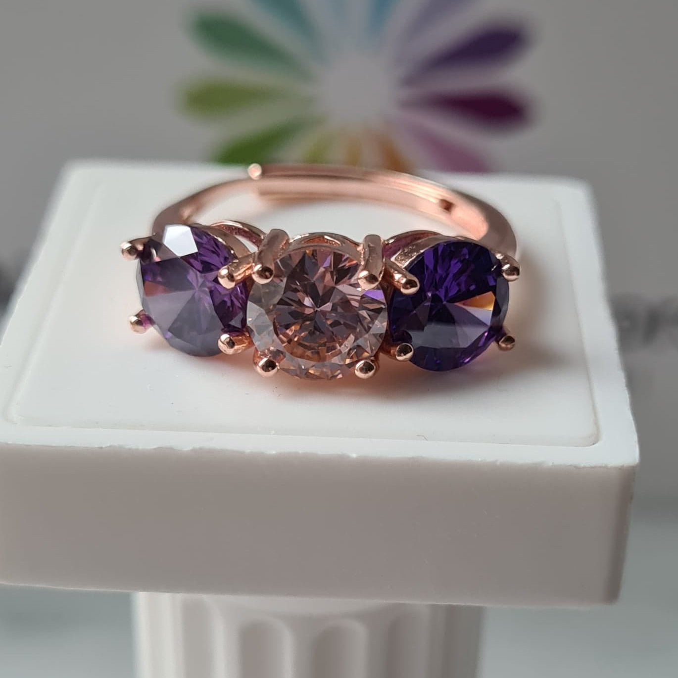 Anello TRILOGY MULTI Color 7mm, Produzione ESCLUSIVA, Argento 925