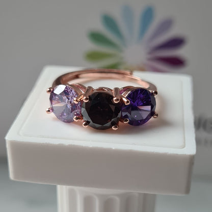 Anello TRILOGY MULTI Color 7mm, Produzione ESCLUSIVA, Argento 925