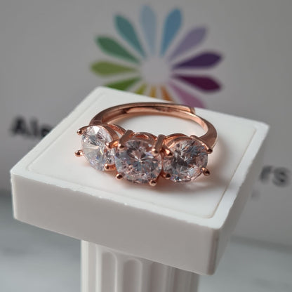 Anello TRILOGY Bianco 7mm, Produzione ESCLUSIVA, Argento 925