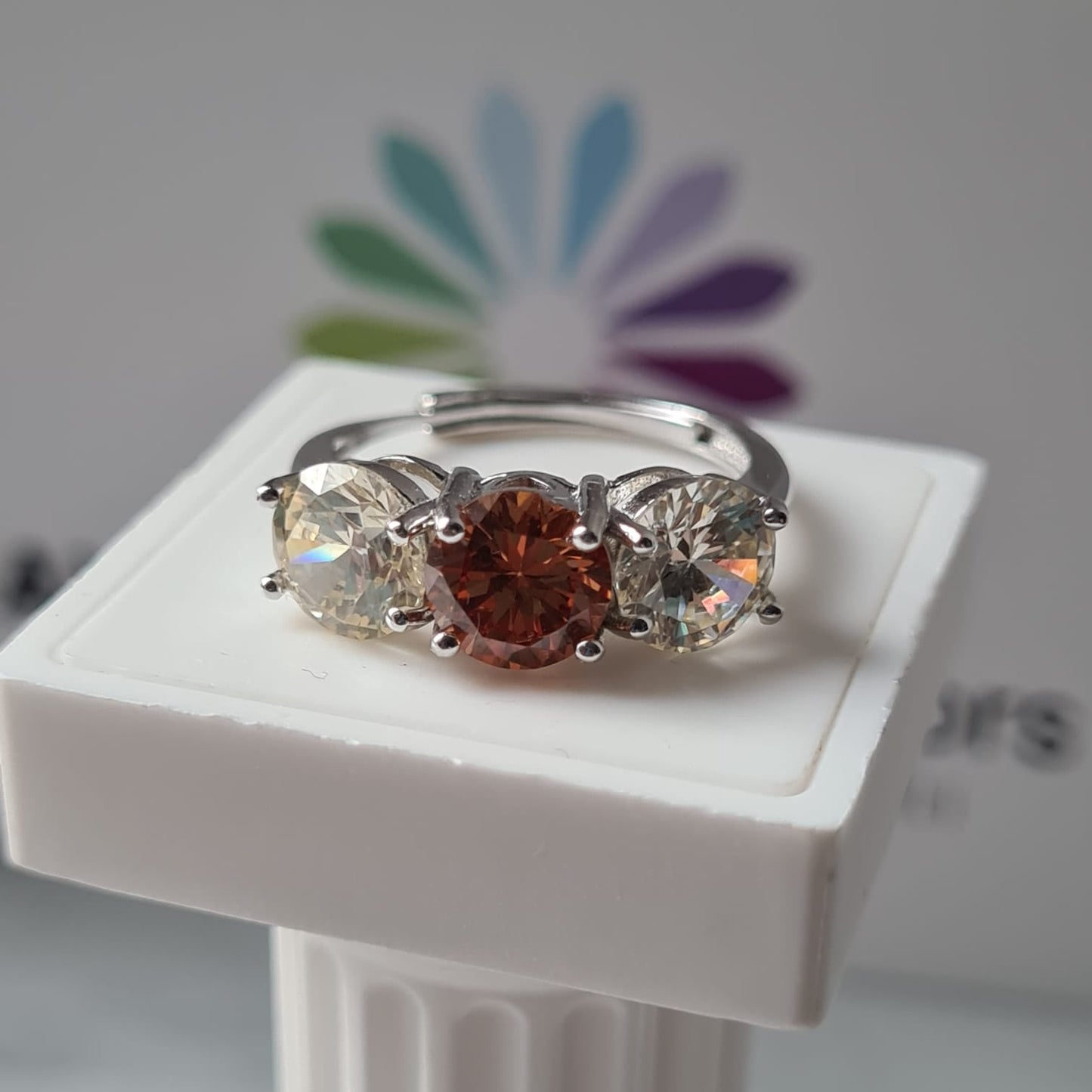 Anello TRILOGY MULTI Color 7mm, Produzione ESCLUSIVA, Argento 925