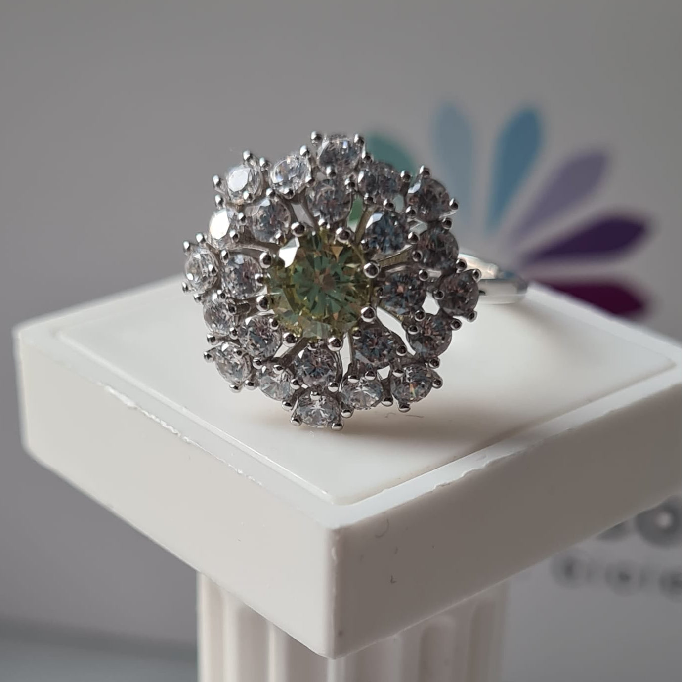 Anello Margherita COLOR, Produzione ESCLUSIVA, Argento 925