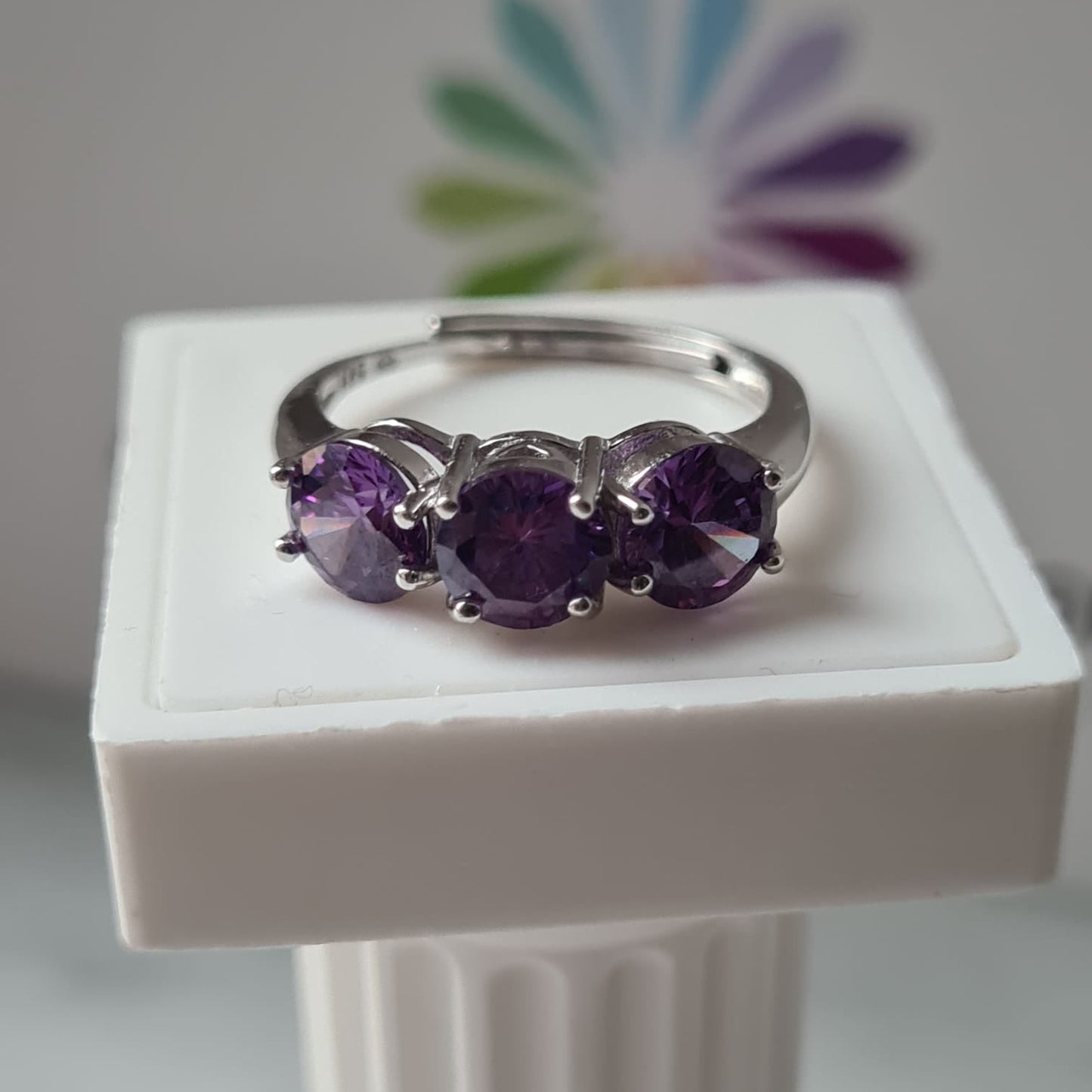 Anello TRILOGY MONOCOLOR 6mm, Produzione ESCLUSIVA, Argento 925