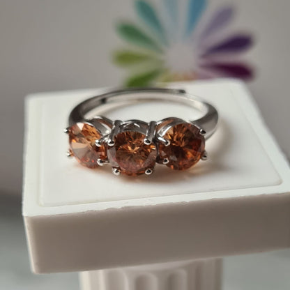 Anello TRILOGY MONOCOLOR 6mm, Produzione ESCLUSIVA, Argento 925