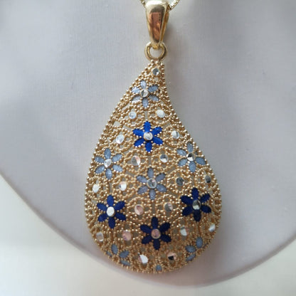 Collana con Ciondolo in Filigrana Preziosa, Argento s925