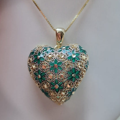 Collana con Ciondolo in Filigrana Preziosa, Argento s925