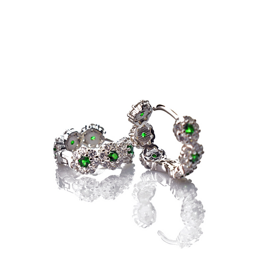 Orecchino Trilogy Margherita a Cerchio, in Arg925