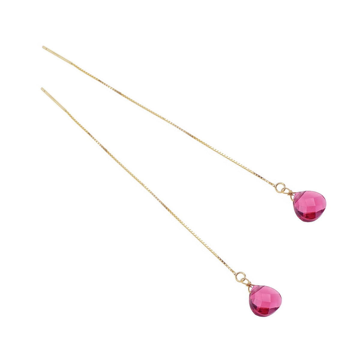 Orecchini Saliscendi con Goccia, Argento s925
