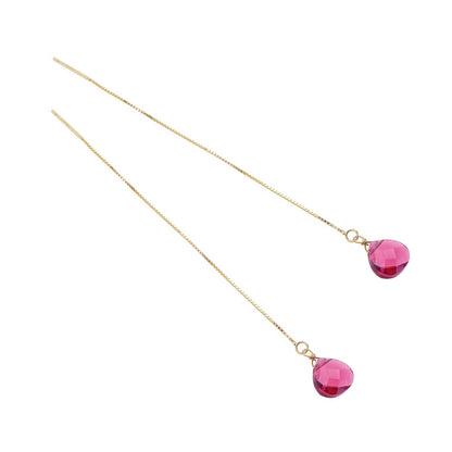 Orecchini Saliscendi con Goccia, Argento s925