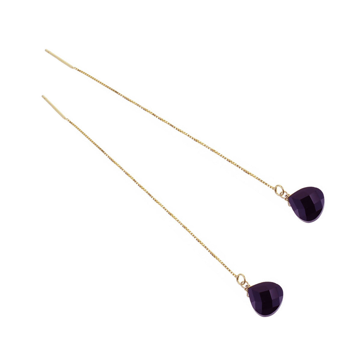 Orecchini Saliscendi con Goccia, Argento s925