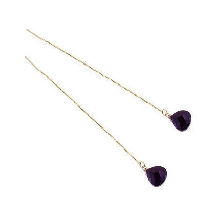 Orecchini Saliscendi con Goccia, Argento s925