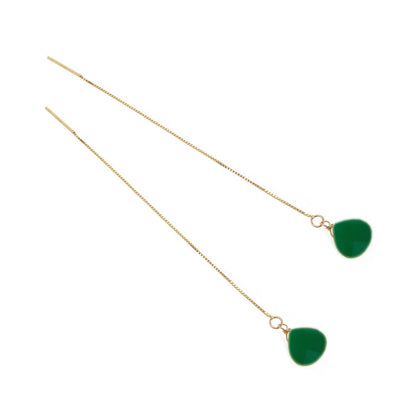 Orecchini Saliscendi con Goccia, Argento s925