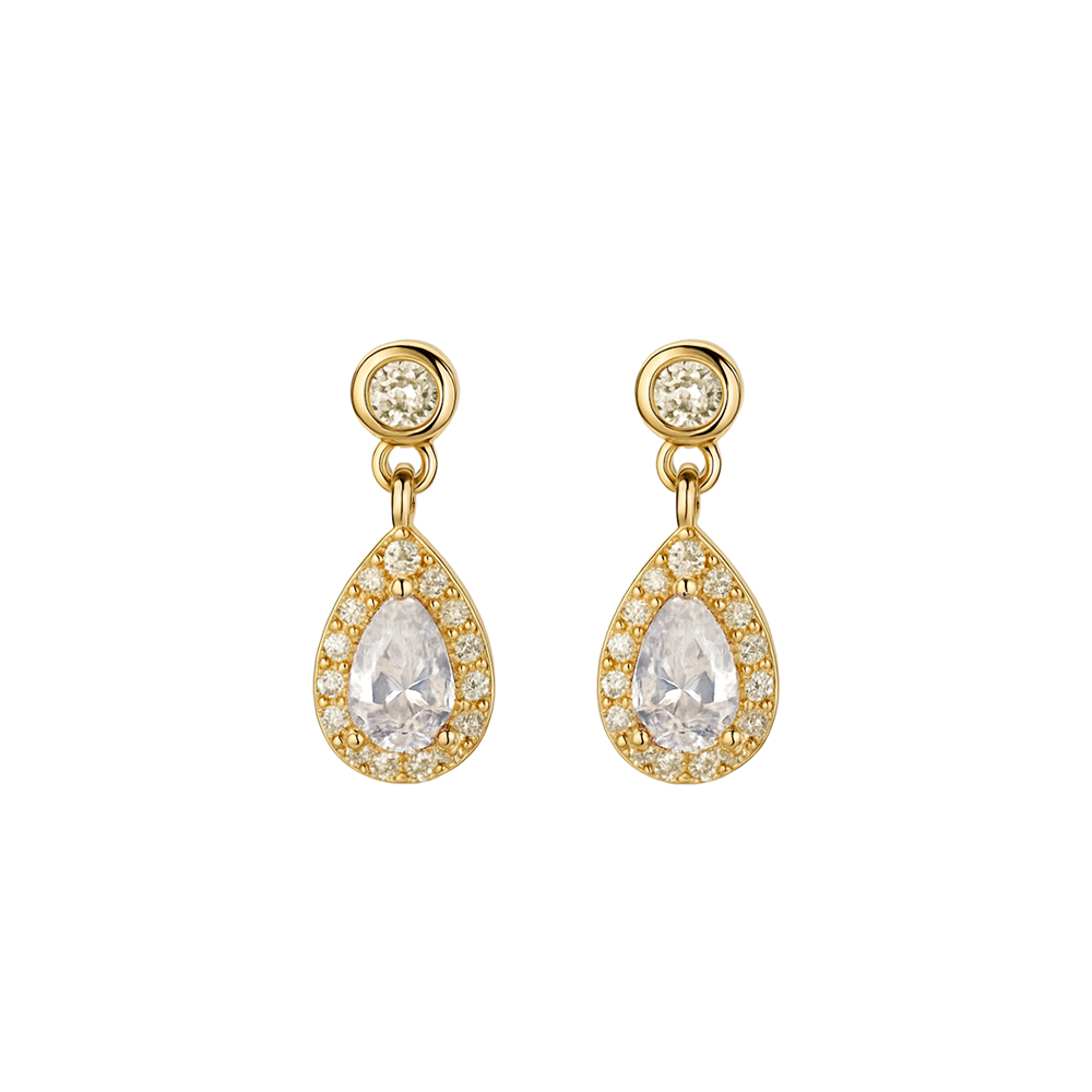 Orecchino Goccia Pendente, Argento s925