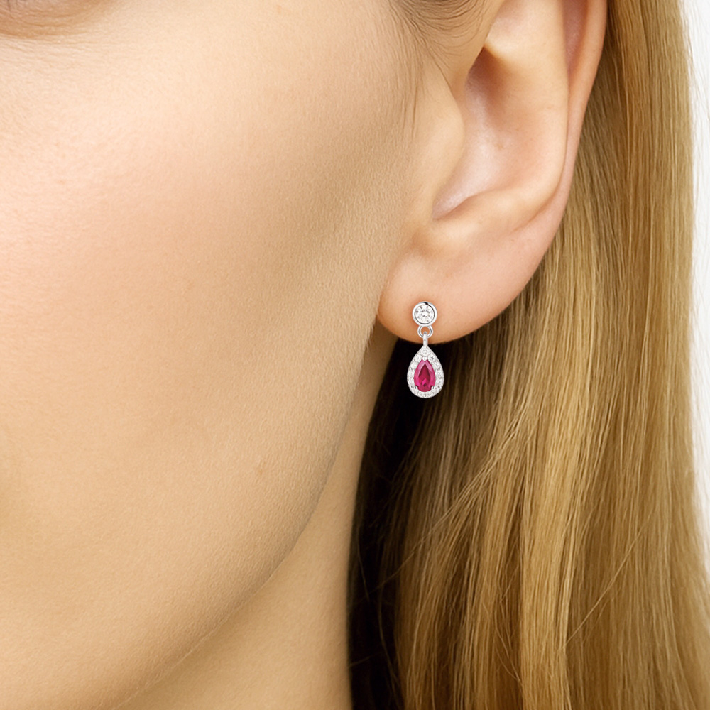 Orecchino Goccia Pendente, Argento s925