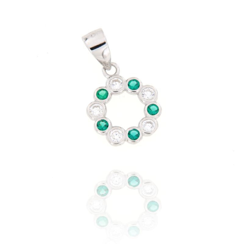 Ciondolo Ghirlanda, diversi colori –  in Argento 925