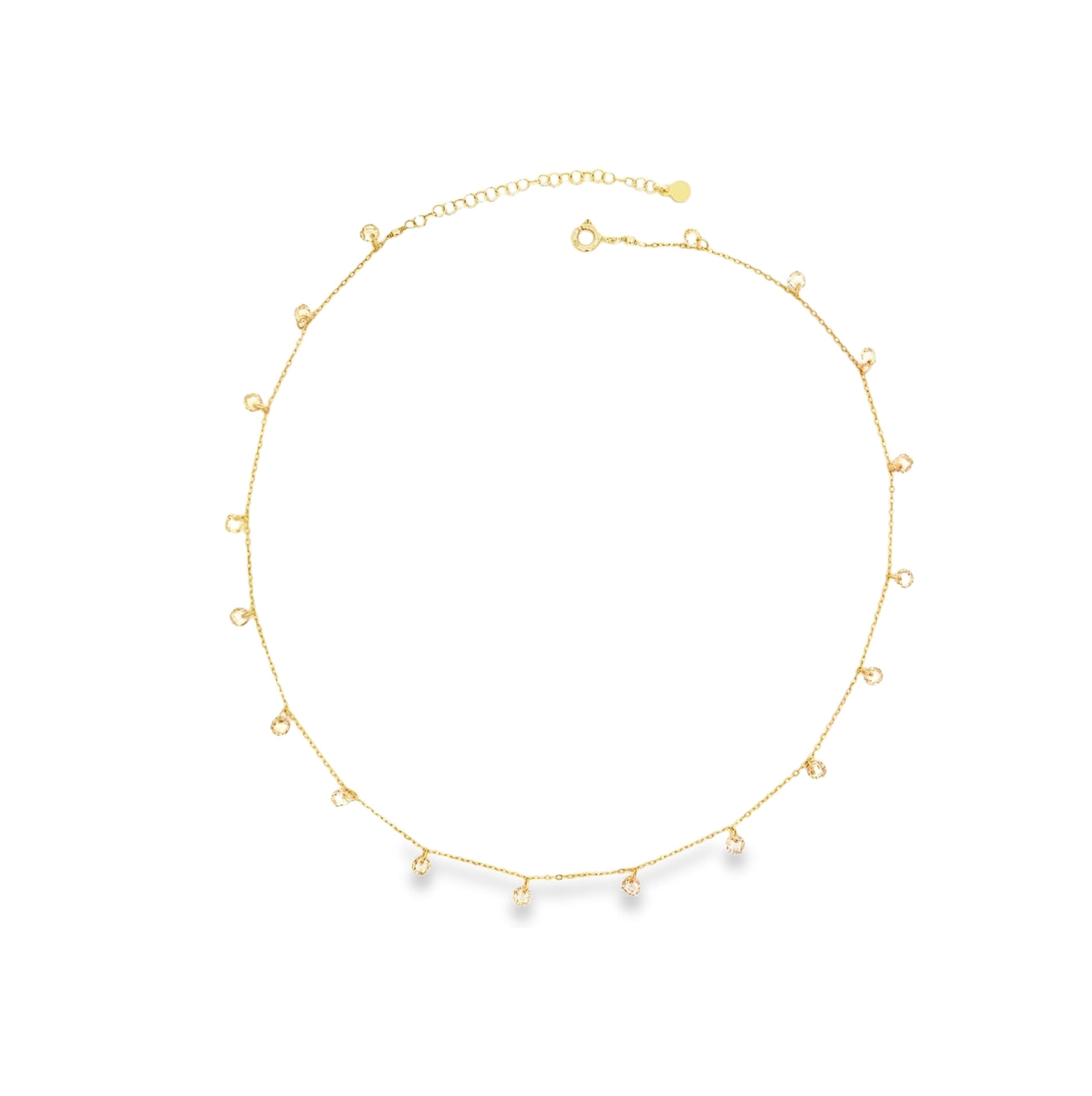 Zircon Heart Necklace, S925 Silver