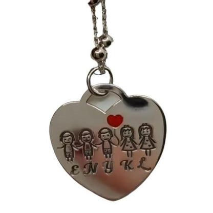 Collane con Ciondolo da Incidere, Personalizzazione, Argento S925