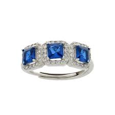 Anello TRILOGY quadrato, Argento 925