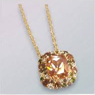 Collana Rerrtangolo Brillante, in Argento 925