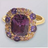 Anello Rerrtangolo Brillante, in Argento 925