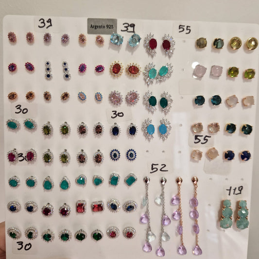 Placchetta Orecchini Varie Forme Per le Dirette Live KATE e Pietre, SOTTO COSTO