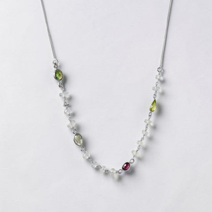 Collana con Centrale in Pietre, in Argento s925