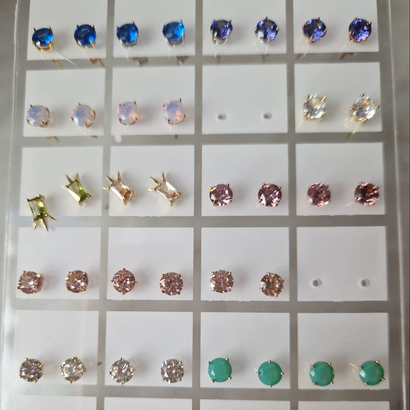 Orecchini Punto Luce COLOR 4mm, Produzione Esclusiva, Argento 925