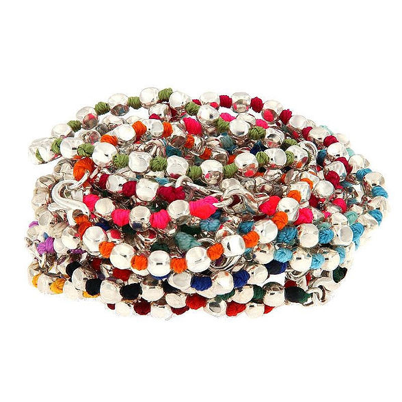 Nautical Cord and Knot Bracelet, S925 Silver