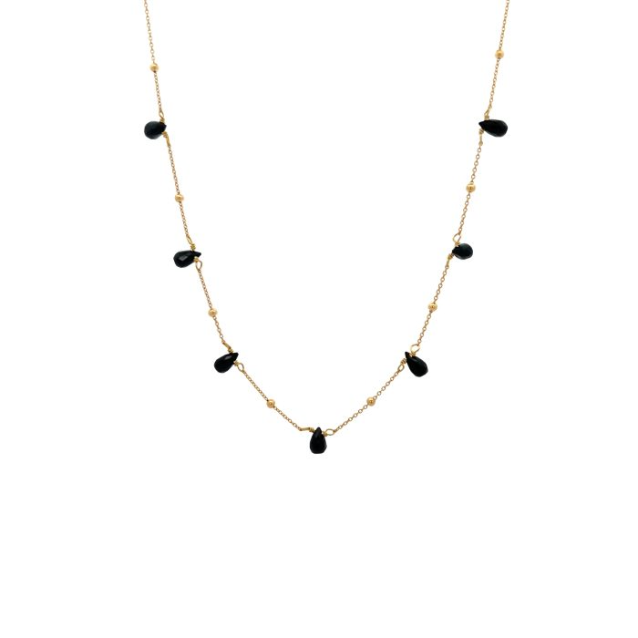 Collane in Argento 925 con Pietre Vere a Goccia