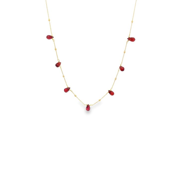 Collane in Argento 925 con Pietre Vere a Goccia