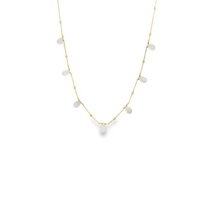 Collane in Argento 925 con Pietre Vere a Goccia