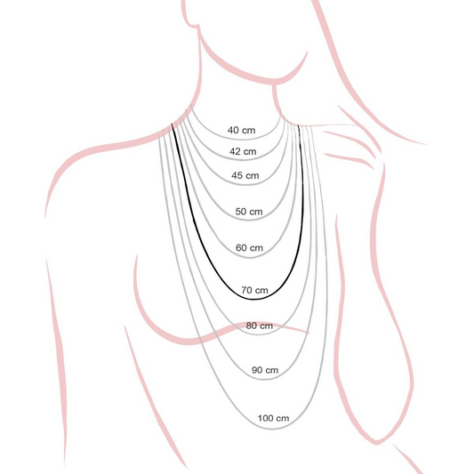Catena Grumetta Diamantata mm 3.5, lunghezza cm 70, in ARGENTO 925