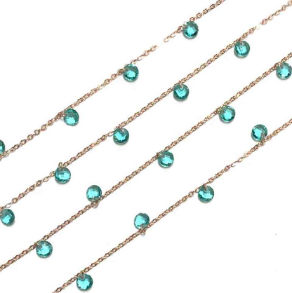 Collana con Lenticchie In Zircone Multiciondolo, Argento S925