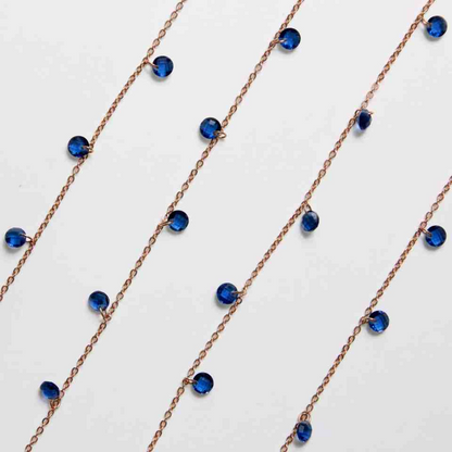 Collana con Lenticchie In Zircone Multiciondolo, Argento S925