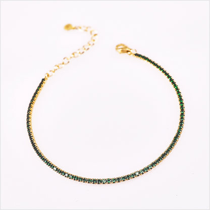 Mini Tennis 1mm, in Rose Gold and Yellow Gold