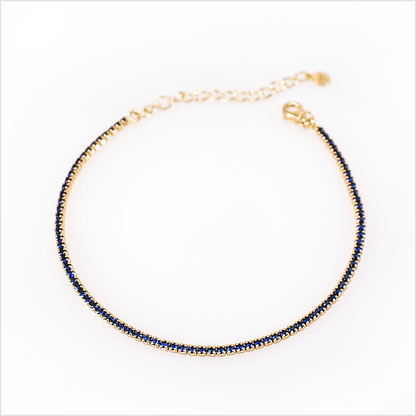 Mini Tennis 1mm, in Rose Gold and Yellow Gold